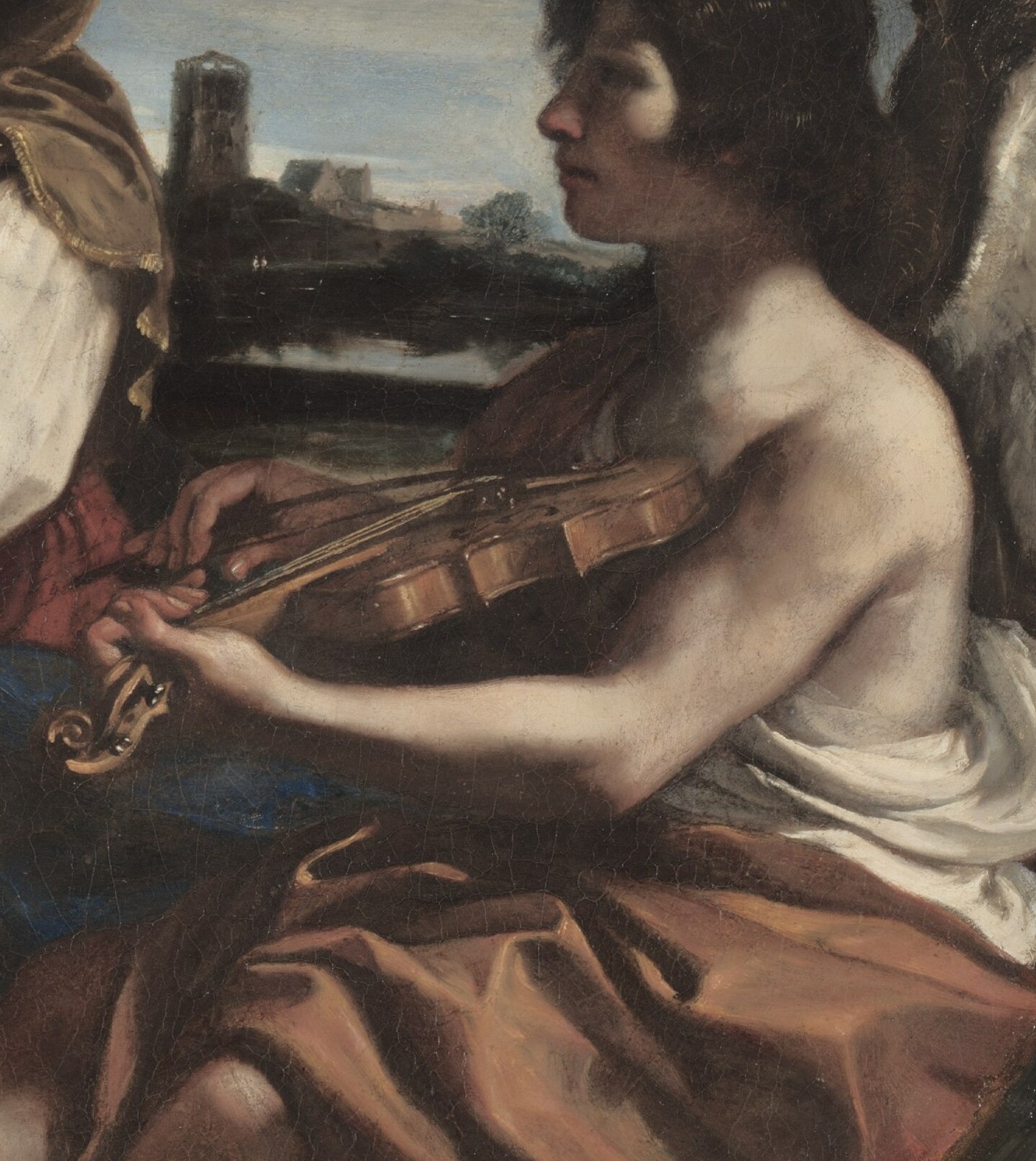 But an angel plays a violin for them.