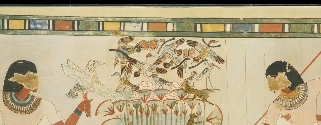 Individually rendered species (ducks, geese) show the painter's naturalistic observation within an otherwise formulaic style