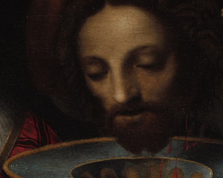 Look at John the Baptist's serene expression.
