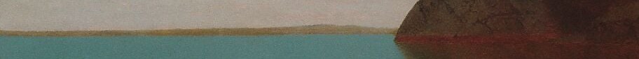 This line creates a sense of depth and the atmospheric quality of the scene.