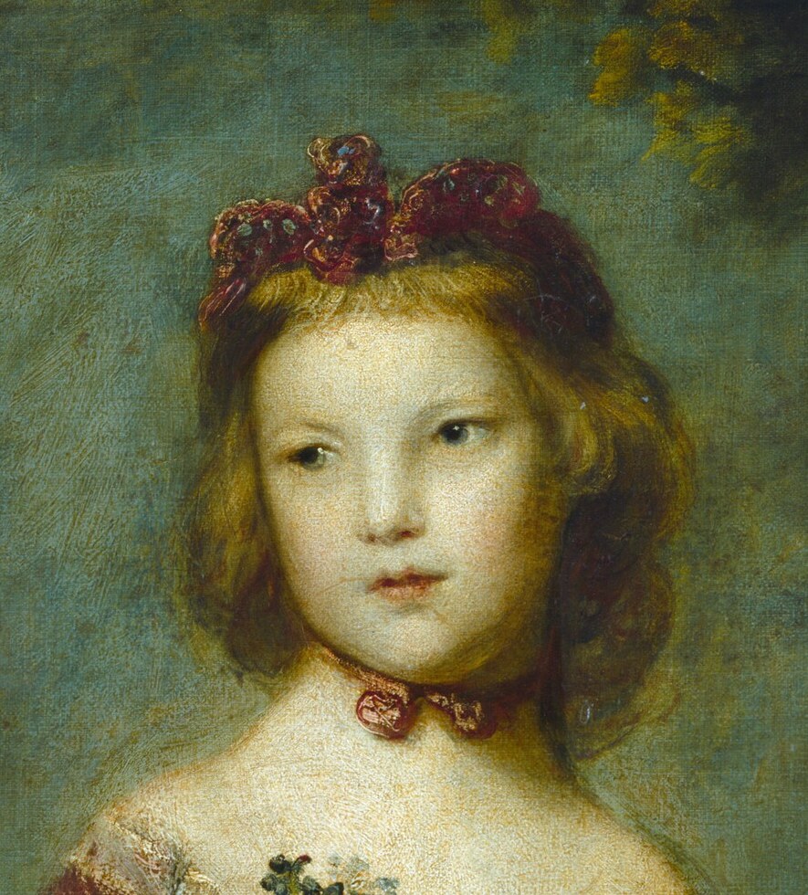 She was about seven years old when Reynolds painted this.