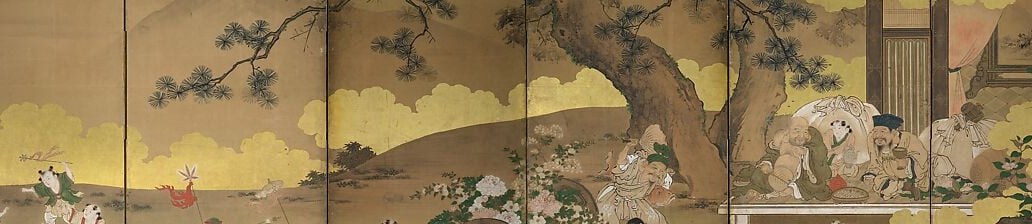 The artist worked for the Kano school, masters of the golden screen.