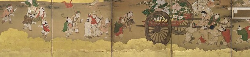 They are rarely painted this way, on land with playful children.