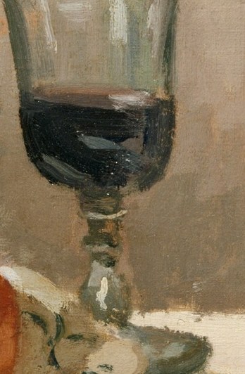Now look at the stem of the wine glass.