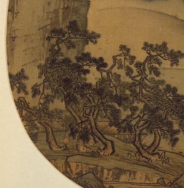 Their twisted forms and dense foliage suggest the force of the wind and rain.