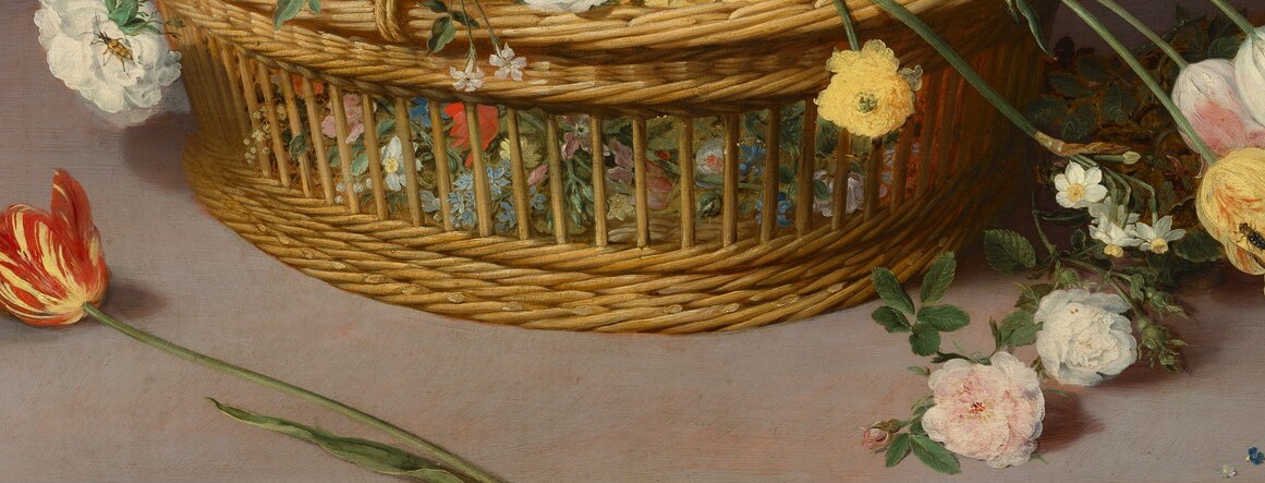 Close inspection of this passage reveals the obsessive fidelity of the brushwork , a virtuoso texture study that most gallery visitors walk past without stopping.