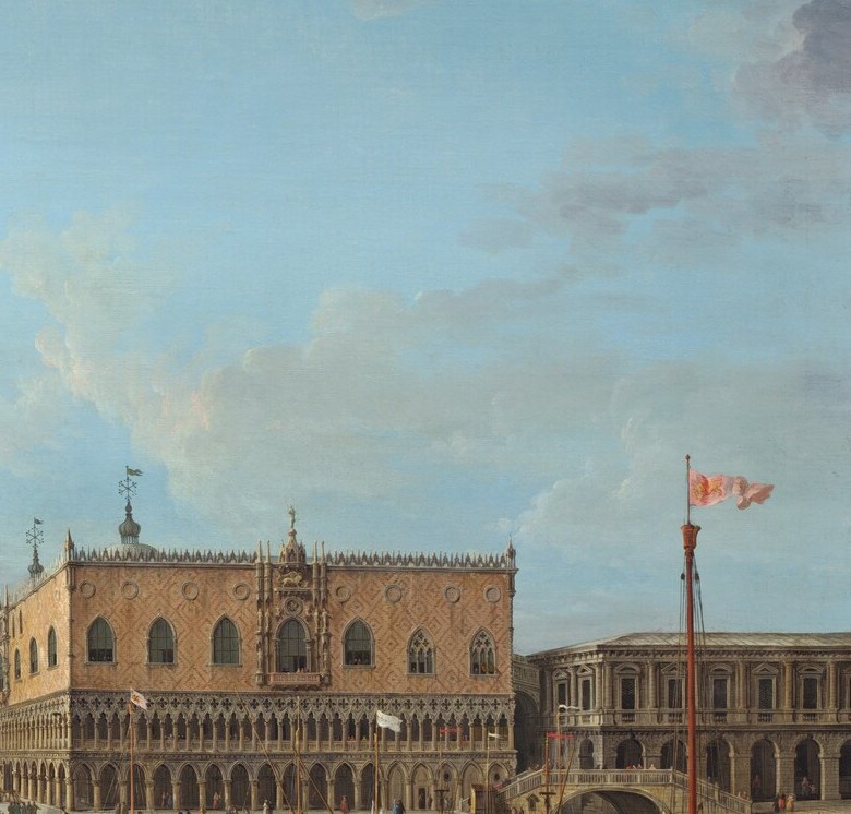 Seat of Venetian power for five centuries; the diamond-cut stonework and open colonnades are unmistakable, placing every viewer at the heart of the world's most powerful maritime republic.
