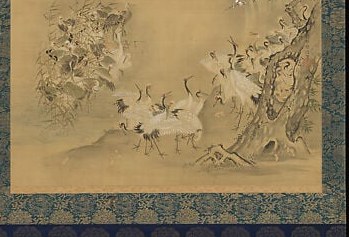 Cranes symbolize longevity, reinforcing the Daoist themes.