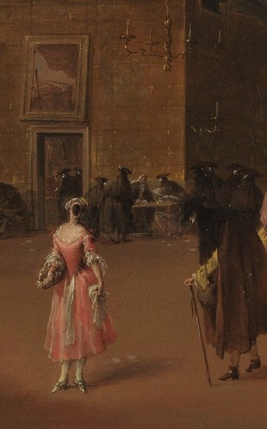 A smear of paint becomes a silk gown.