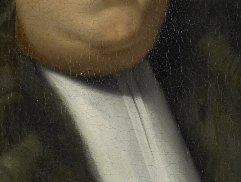 The lace collar said he commanded, never labored.