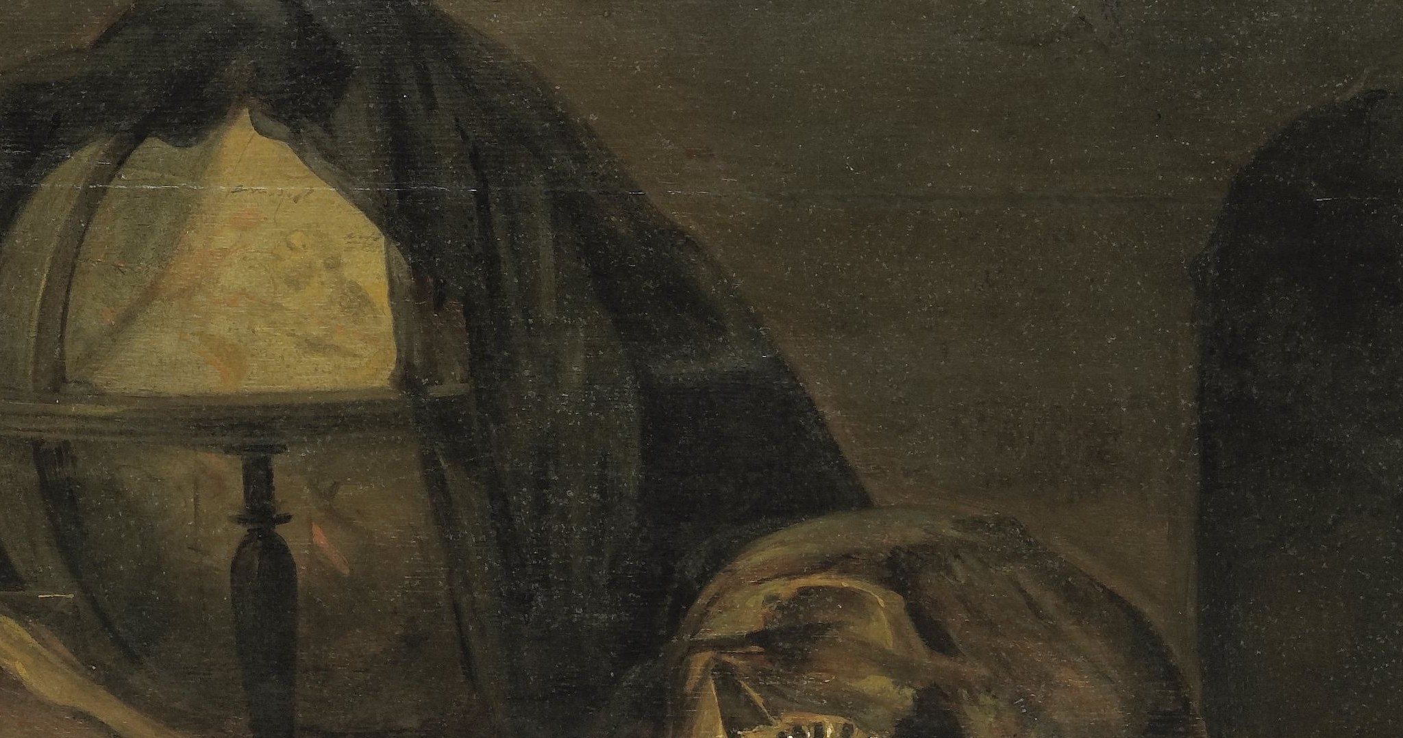 The artist used dramatic contrast to heighten the effect.