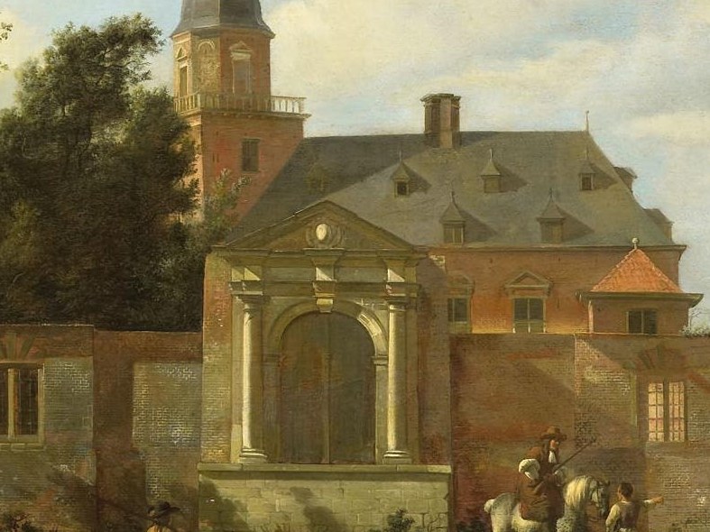 Look closely at the brickwork of Nyenrode Castle.