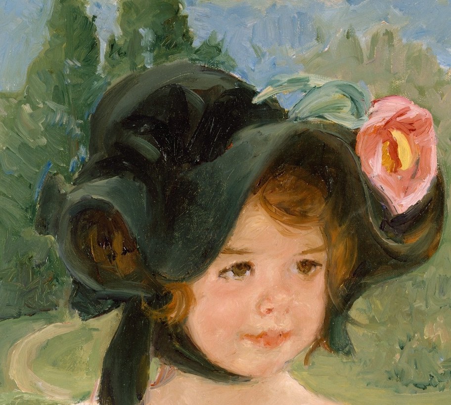 A child stares directly back at you.