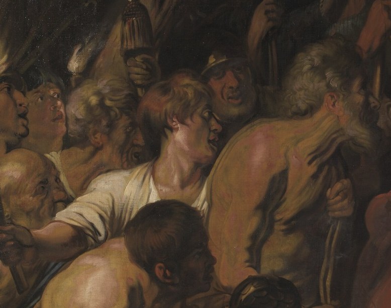 Look at the agitated faces on the left.