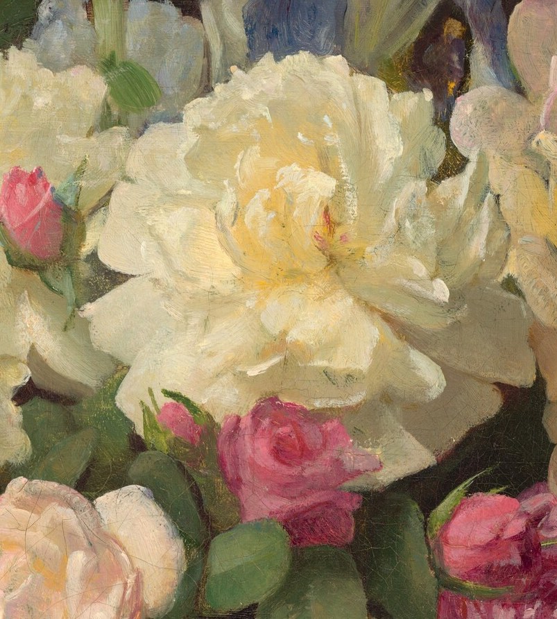 Lambdin was known for his detailed botanical subjects.