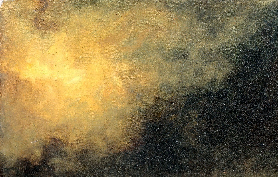 Romantic painters used nature to carry human emotion. This sky.