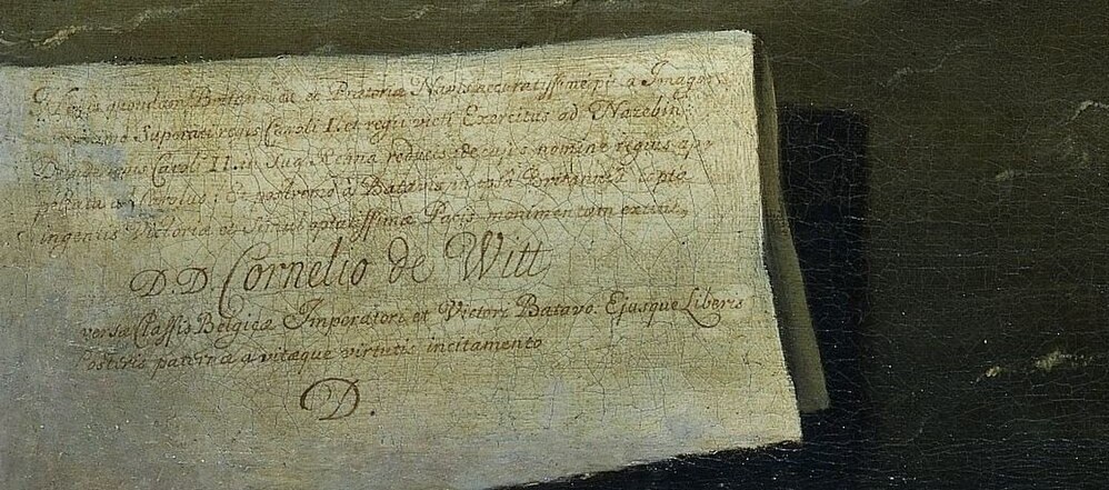 Likely a treaty, map, or logbook, it adds a layer of historical context and potential narrative detail.