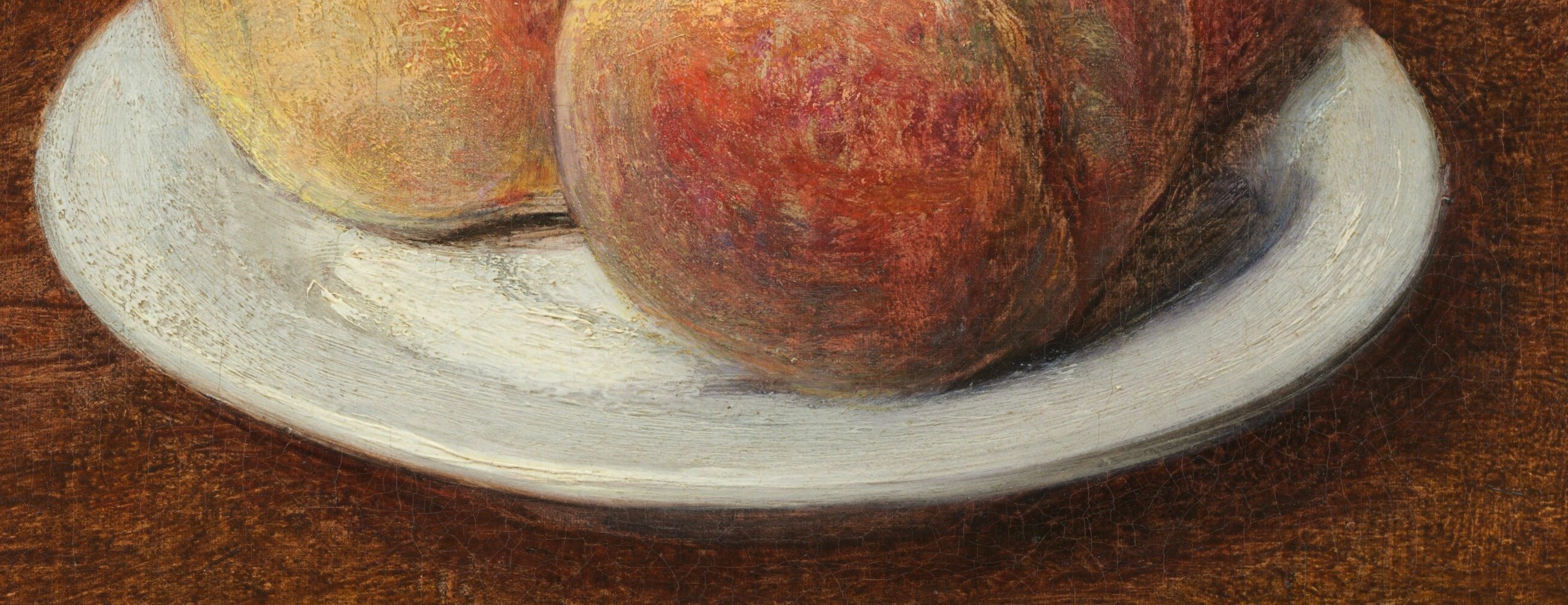 He painted this in 1868, using oil on paper, not canvas.