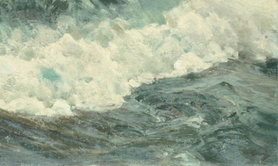 Look at the texture, the raw power in these crashing waves.