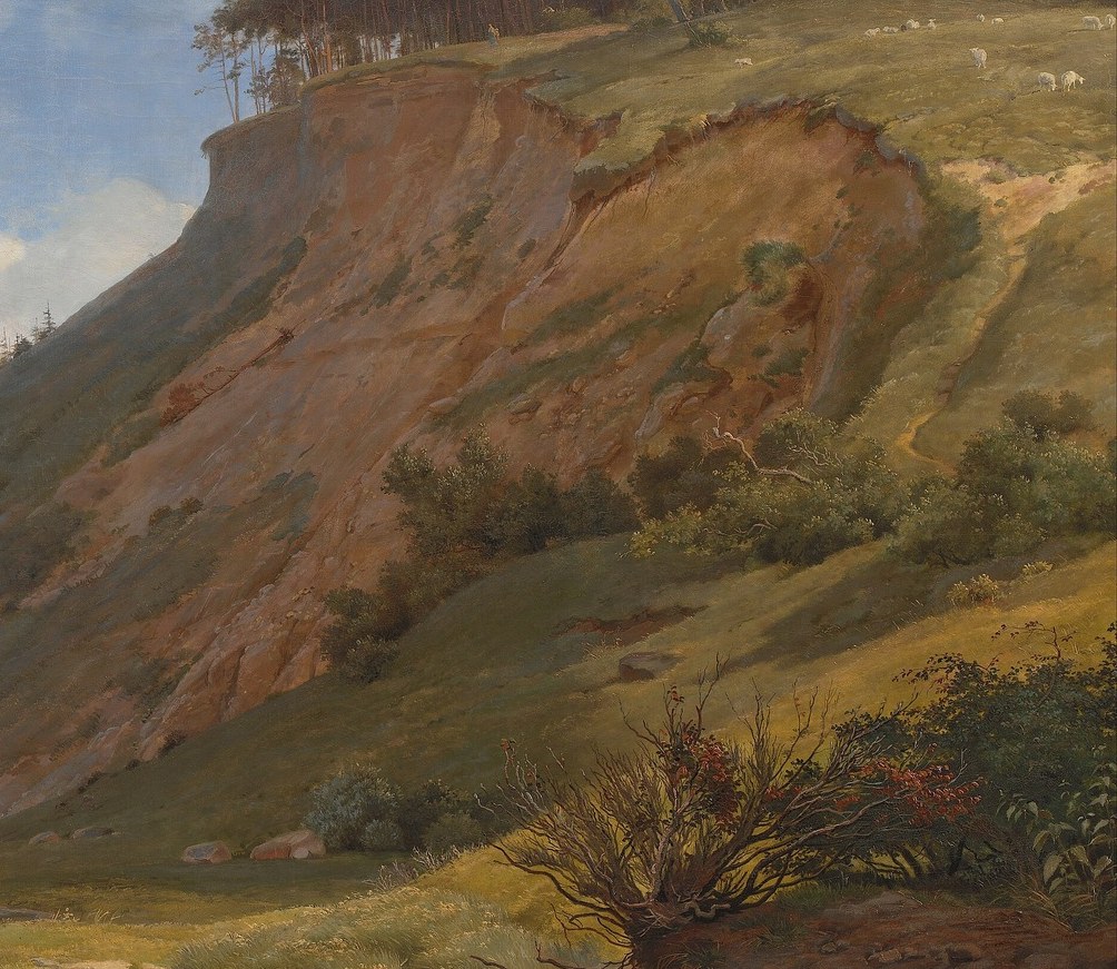 He studied this cliff like a geologist.