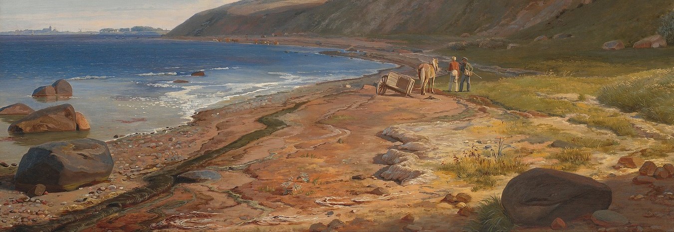 He dragged the same red clay down through the sand.