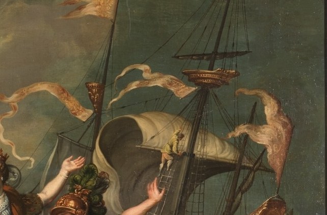 Look how he makes the ship heave and surge on the canvas.