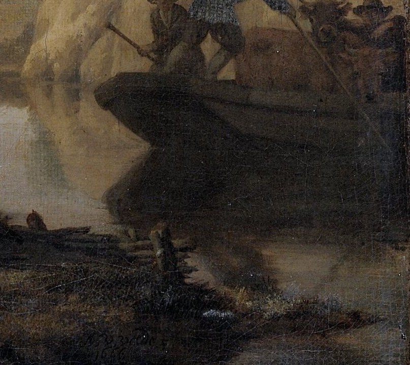 A ferry crossing gave this painting its name.