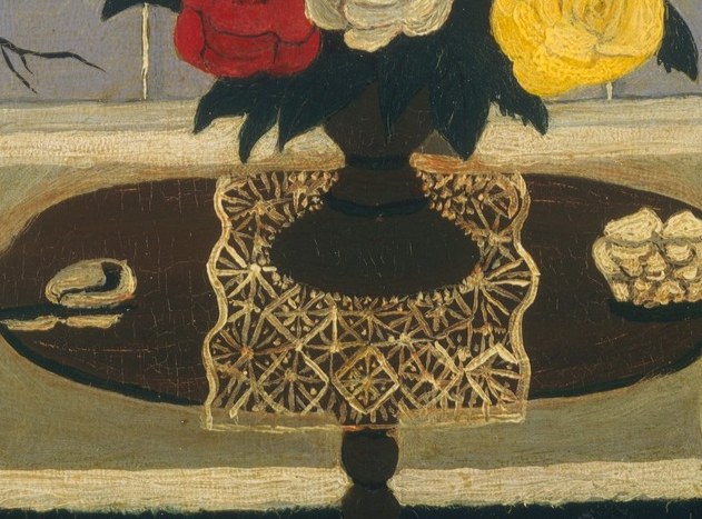 His distinctive style used flattened perspectives and bold outlines.