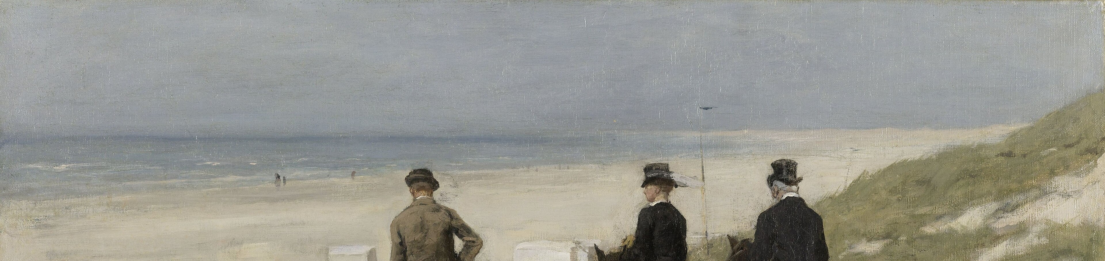 The diffuse silver-grey wash unifies the scene under a single cool key , the Hague School's central atmospheric doctrine made visible