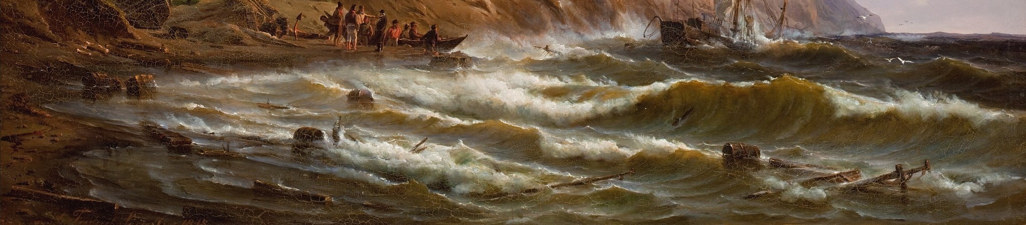 Visually conveys the immense power and violence of the storm.