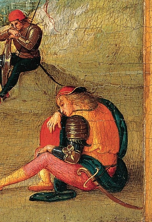 Perugino painted this in 1502, when papal armies were reclaiming the Papal States.