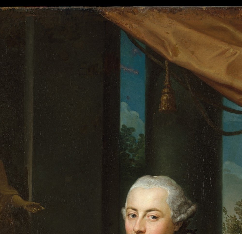 He looks straight at you, across 260 years.