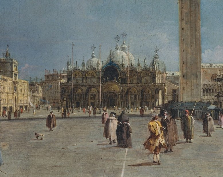 His rival Francesco Guardi was a second choice. His brushwork was looser.