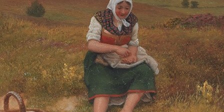 The bare feet, the basket. A day of labor in North Sealand.