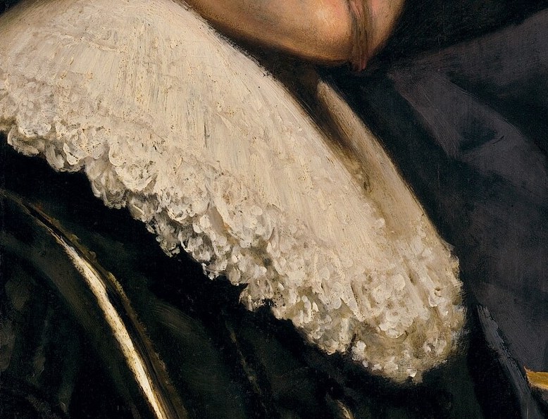 Lace at his collar speaks of wealth.