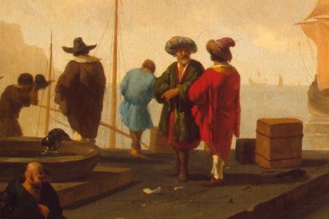 This dock is a hive of activity, importing and exporting goods.