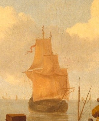 Trade made Holland rich. See the merchant ship sailing out?