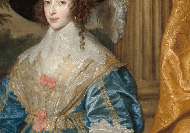 Van Dyck's signature virtuoso passage , each bobbin-lace thread rendered with uncanny illusionism, the collar alone worth a small fortune