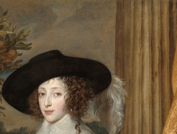 Continental fashion statement , a French princess's hat on England's queen signals retained identity within a foreign court