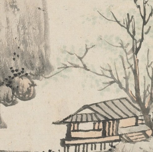 Suddenly, the bare willow by the hut is not dead. It is waiting.
