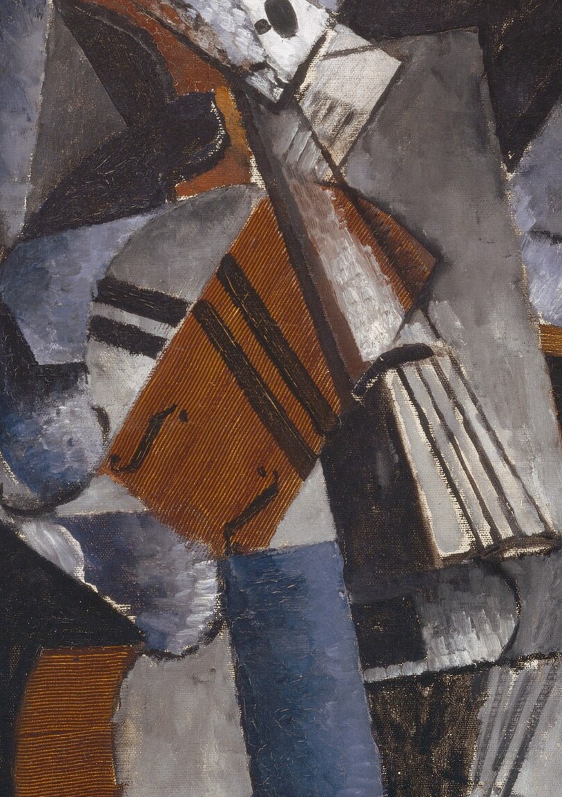 But the violin is rendered with surprising, swirling detail.