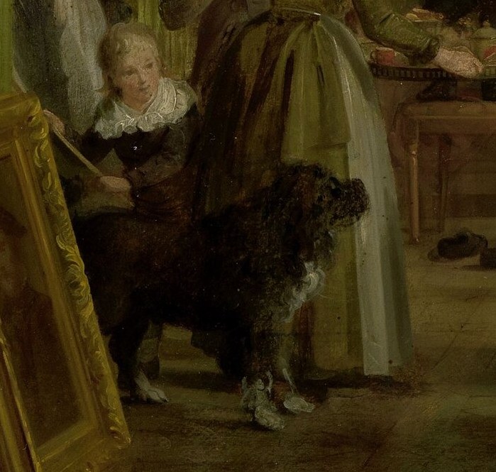 Even a quiet dog enjoys the cultivated leisure.
