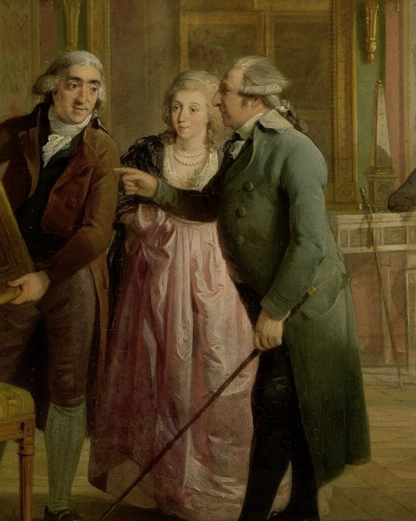 Josephus Brentano, at the center, holds his lute.