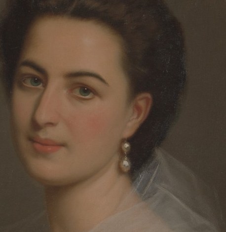 The artist, Michele Gordigiani, was known for such elegant likenesses.
