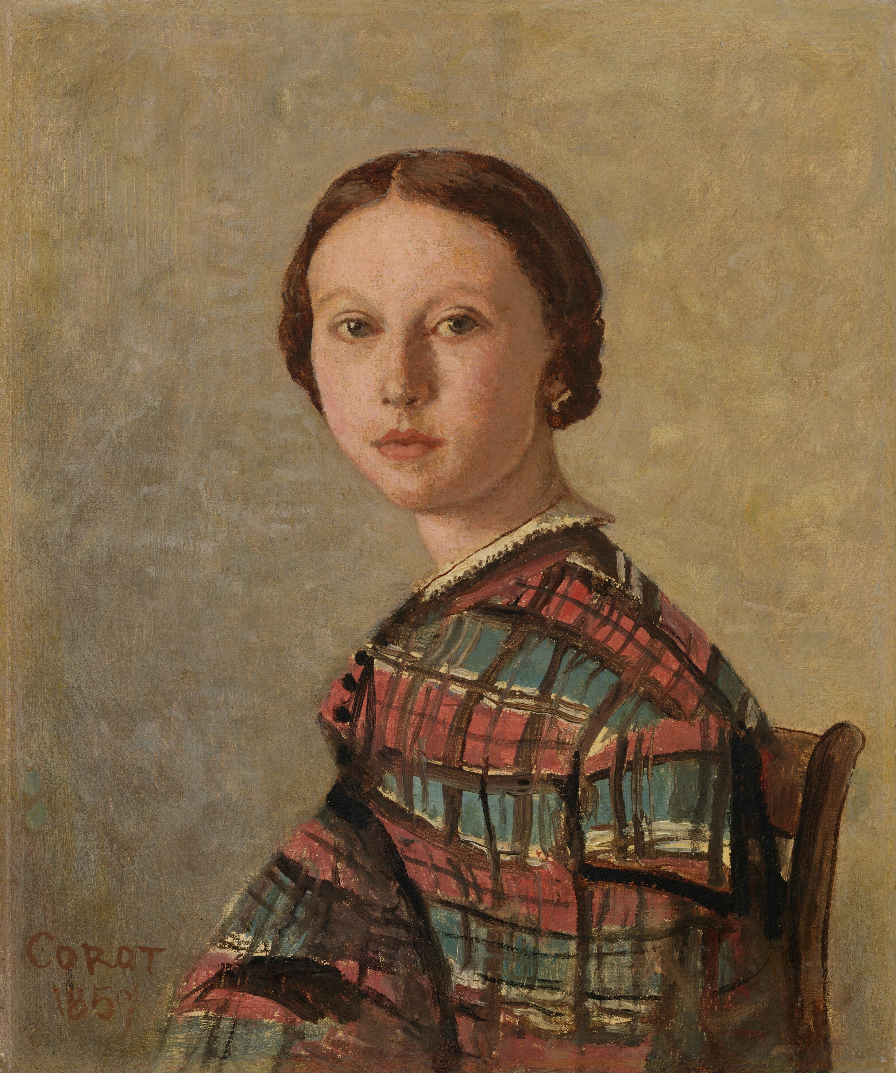 Corot, known for landscapes, painted many intimate portraits.