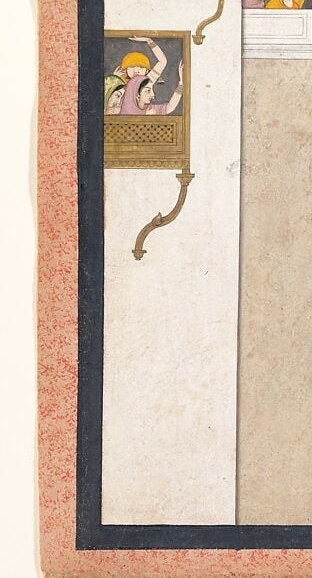 Nainsukh's delicate brushwork captured subtle, human interactions.