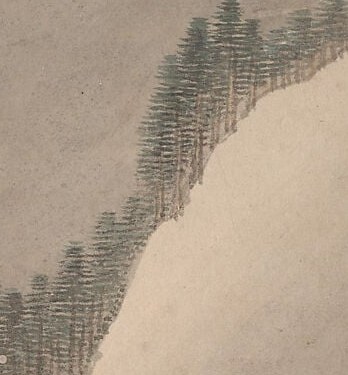 The artist, Cao Jian, was practicing traditional styles.