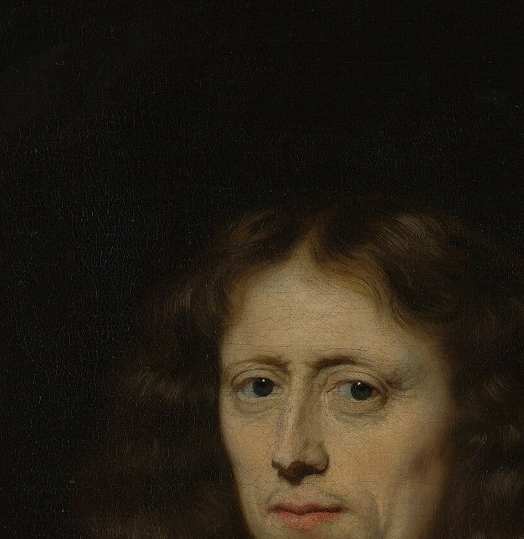 His face is calm. But this painting was a gamble.