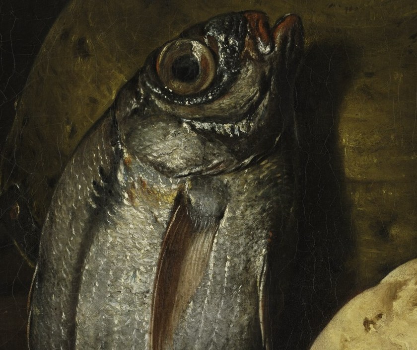 Look at the glistening scales of the fish.