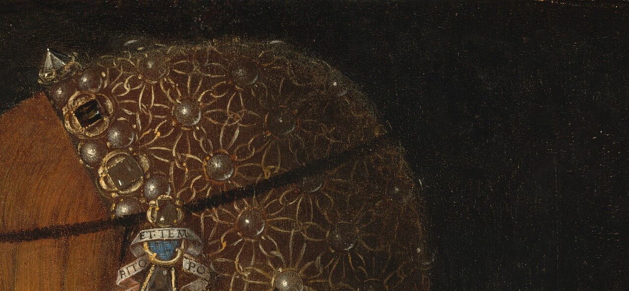 Her jewels were painted for her future husband's eye.